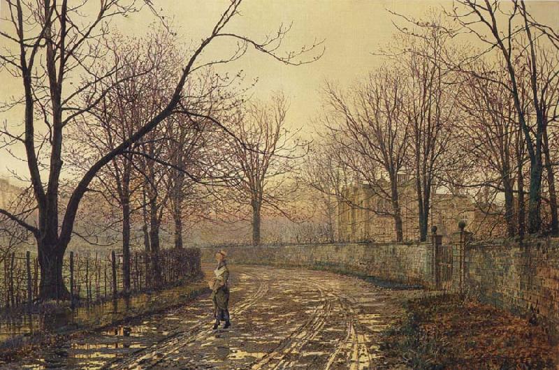 Atkinson Grimshaw Sixty Years Ago oil painting picture